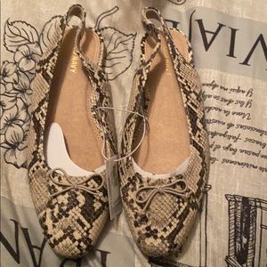 Snake print old navy flats